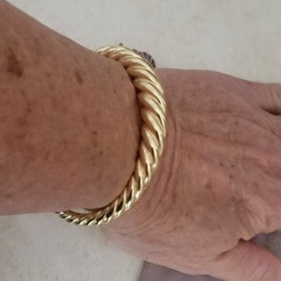 David Yurman 18K Pure Form Cable Bracelet - Picture 3 of 6